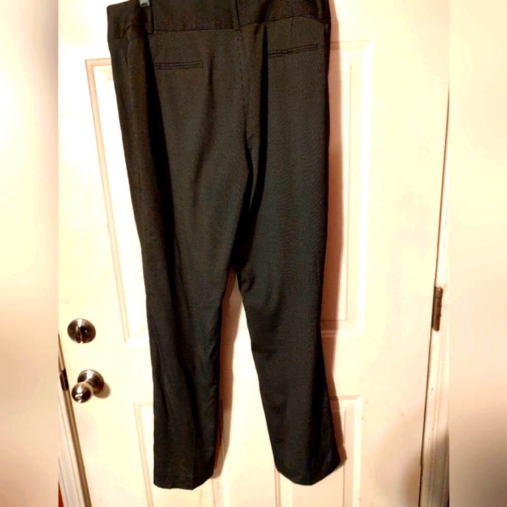 🖤Stunning Vintage Anne Klein Black & White Pinstripe Platinum Slacks Pants - 12 - Picture 9 of 12